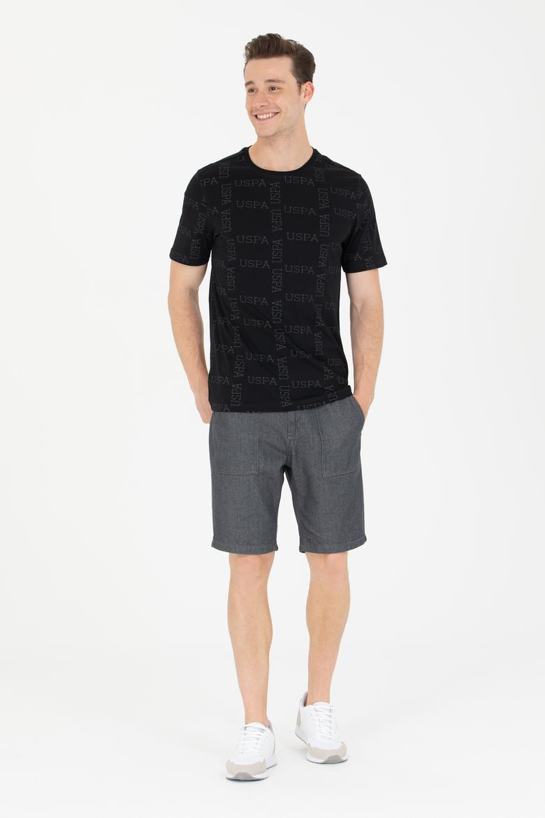 Erkek Siyah Bisiklet Yaka Tişört - 50264952028