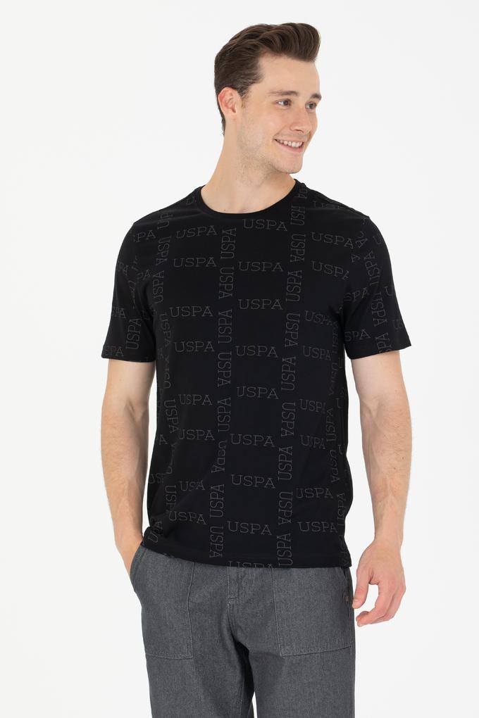 Erkek Siyah Bisiklet Yaka Tişört