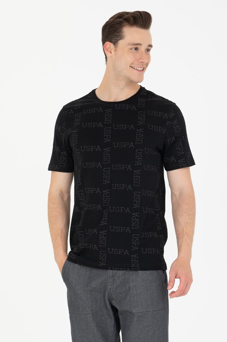 Erkek Siyah Bisiklet Yaka Tişört