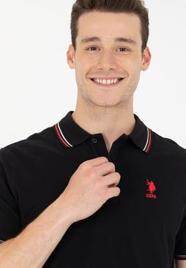 Erkek Siyah Basic Polo Yaka Tişört - 50264906099