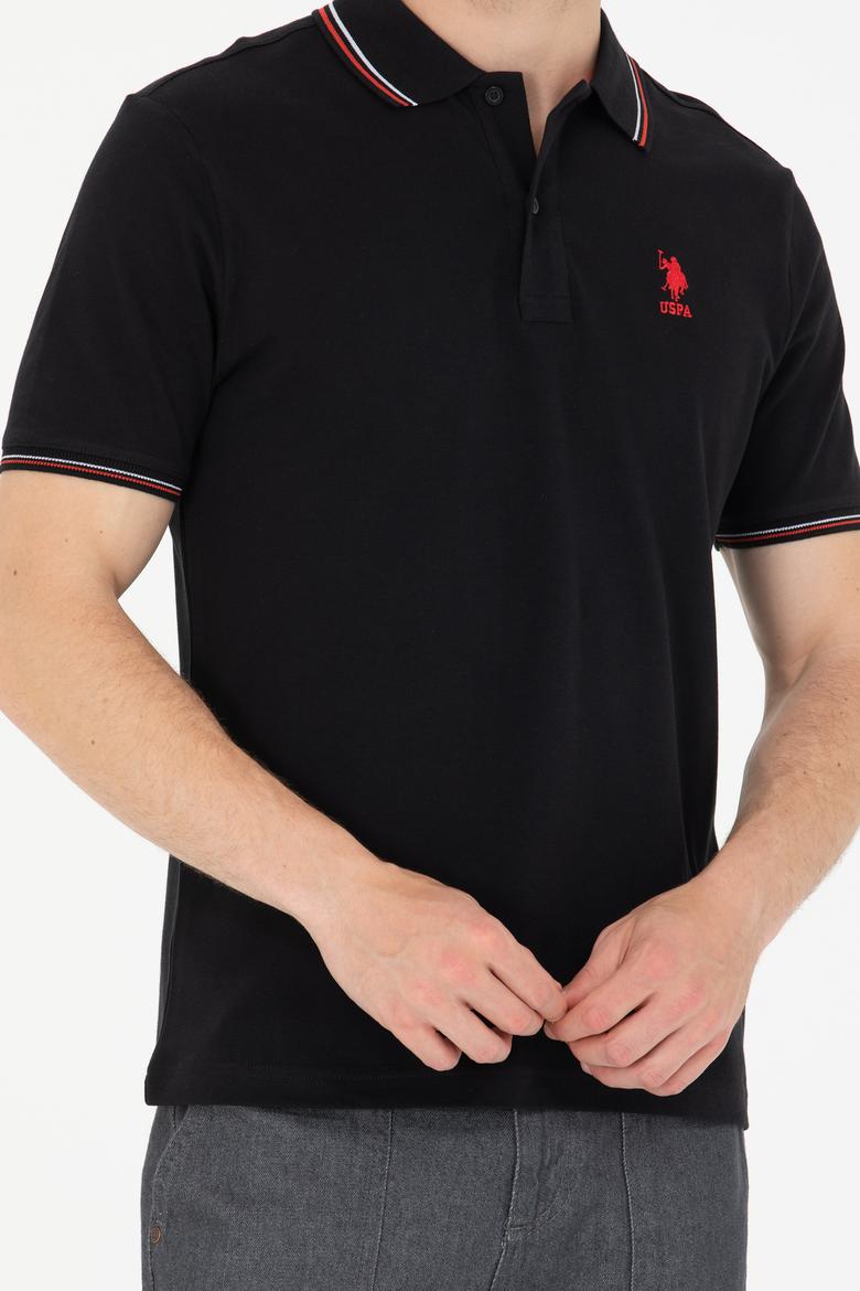 Erkek Siyah Basic Polo Yaka Tişört - 50264906099