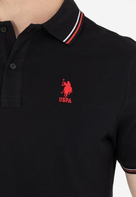 Erkek Siyah Basic Polo Yaka Tişört - 50264906099