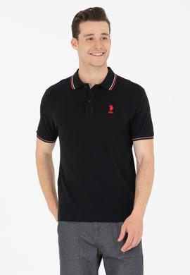 Erkek Siyah Basic Polo Yaka Tişört - 50264906099