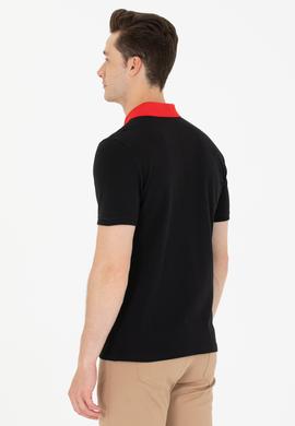 Erkek Siyah Polo Yaka Tişört - 50264895031