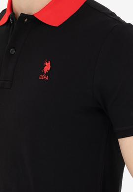 Erkek Siyah Polo Yaka Tişört - 50264895031