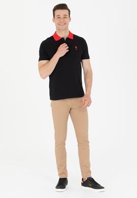 Erkek Siyah Polo Yaka Tişört - 50264895031