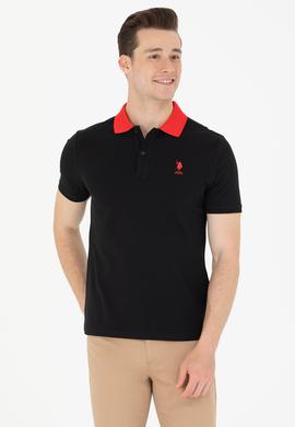 Erkek Siyah Polo Yaka Tişört - 50264895031