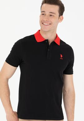 Erkek Siyah Polo Yaka Tişört - 50264895031