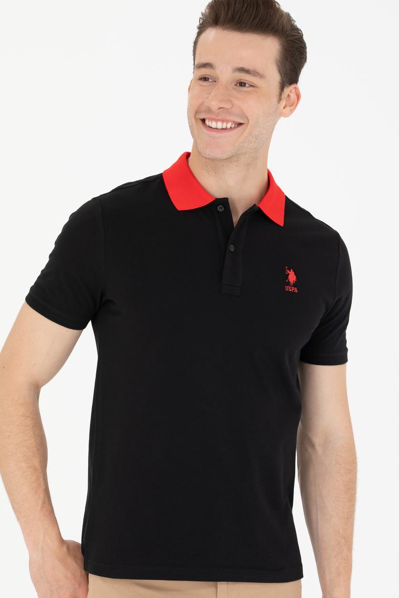 Erkek Siyah Polo Yaka Tişört - 50264895031