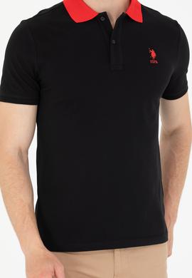 Erkek Siyah Polo Yaka Tişört - 50264895031