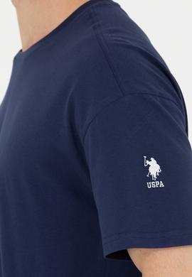 Erkek Lacivert Oversize Bisiklet Yaka Tişört - 50264917048