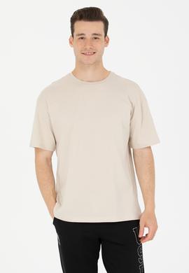 Erkek Taş Oversize Bisiklet Yaka Tişört - 50264917108