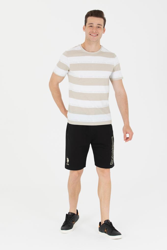 Erkek Siyah Örme Şort