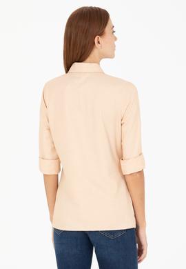 Kadın Camel Uzun Kollu Basic Gömlek - 50266361043