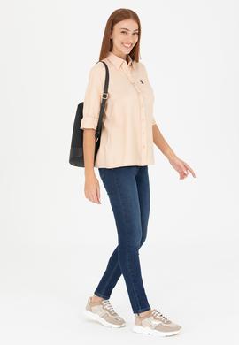 Kadın Camel Uzun Kollu Basic Gömlek - 50266361043