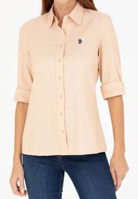 Kadın Camel Uzun Kollu Basic Gömlek - 50266361043