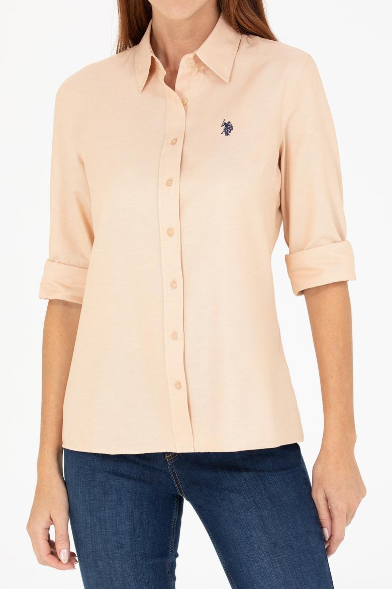 Kadın Camel Uzun Kollu Basic Gömlek - 50266361043