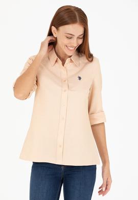 Kadın Camel Uzun Kollu Basic Gömlek - 50266361043