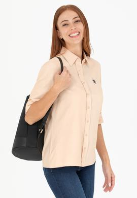 Kadın Camel Uzun Kollu Basic Gömlek - 50266361043