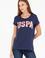 Kadın Lacivert Bisiklet Yaka Tişört
