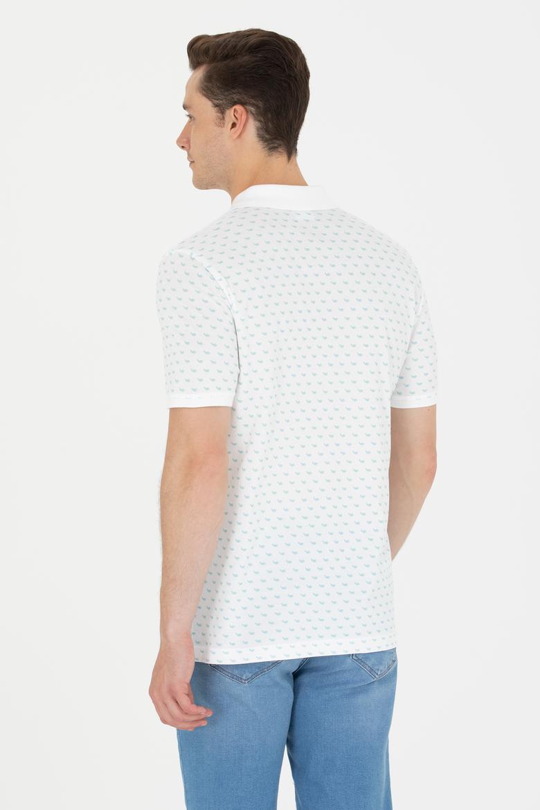 Erkek Beyaz Polo Yaka Tişört - 50265023026
