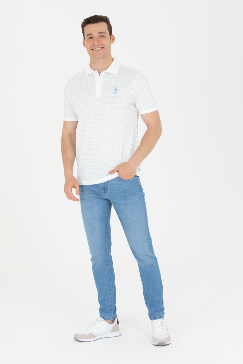 Erkek Beyaz Polo Yaka Tişört - 50265023026