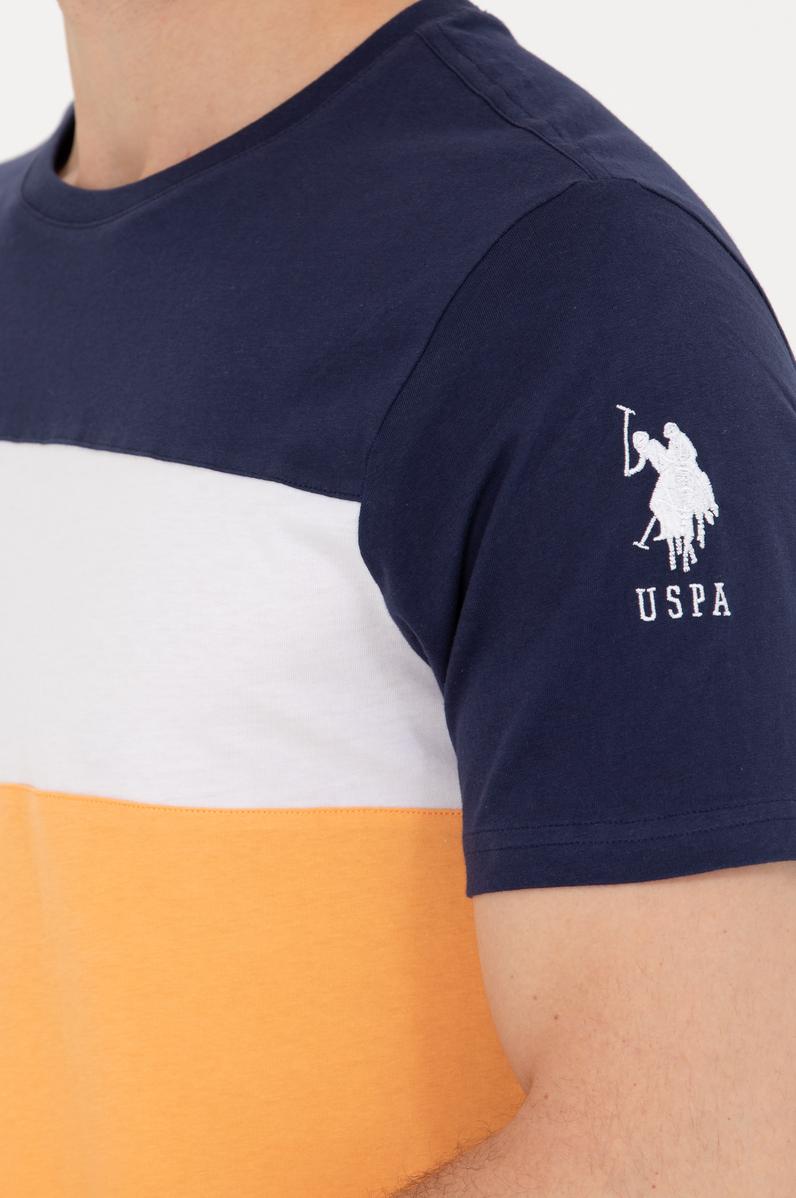 Erkek Turuncu Bisiklet Yaka Tişört