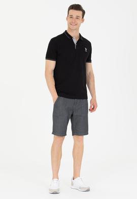 Erkek Siyah Basic Polo Yaka Tişört - 50264890071