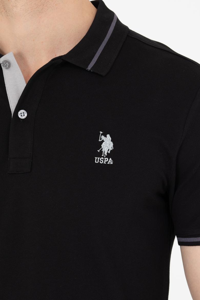 Erkek Siyah Basic Polo Yaka Tişört - 50264890071