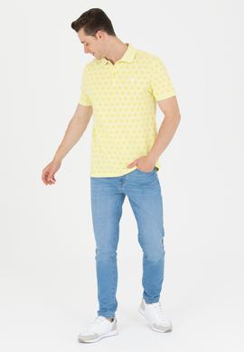 Erkek Açık Sarı Polo Yaka Tişört - 50265067057