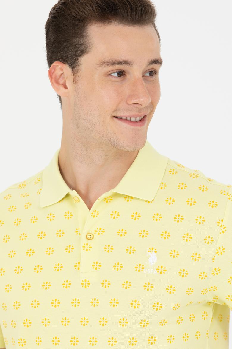 Erkek Açık Sarı Polo Yaka Tişört - 50265067057