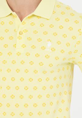 Erkek Açık Sarı Polo Yaka Tişört - 50265067057