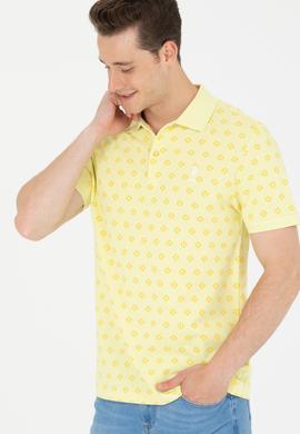 Erkek Açık Sarı Polo Yaka Tişört - 50265067057