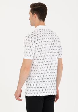 Erkek Beyaz Polo Yaka Tişört - 50265067019