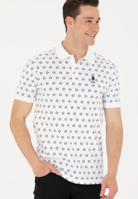 Erkek Beyaz Polo Yaka Tişört - 50265067019