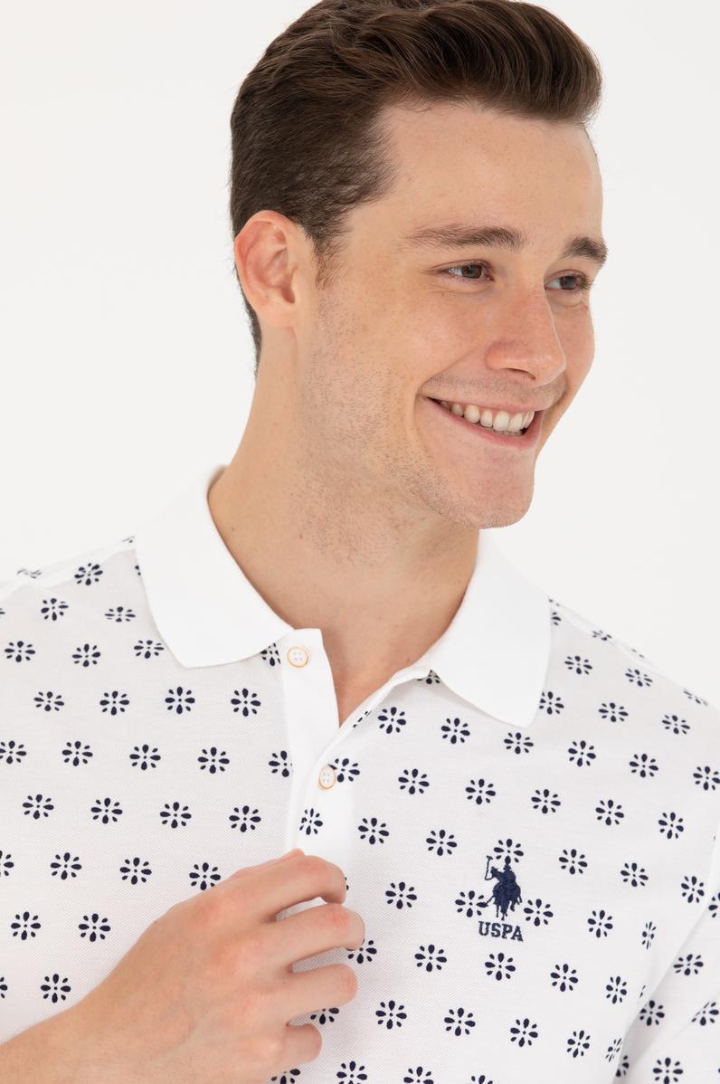 Erkek Beyaz Polo Yaka Tişört