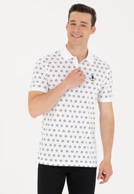 Erkek Beyaz Polo Yaka Tişört - 50265067019