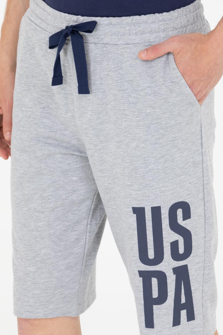 Erkek Gri Melanj Örme Şort - 50265071011