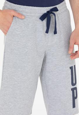 Erkek Gri Melanj Örme Şort - 50265071011