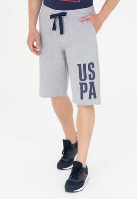 Erkek Gri Melanj Örme Şort - 50265071011