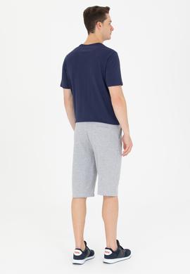 Erkek Gri Melanj Örme Şort - 50265071011