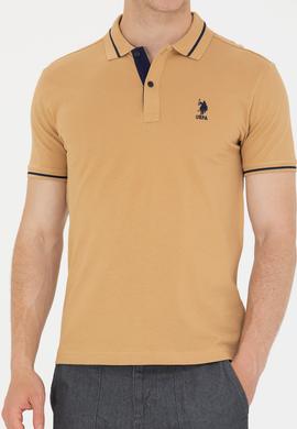 Erkek Camel Basic Polo Yaka Tişört - 50264890020