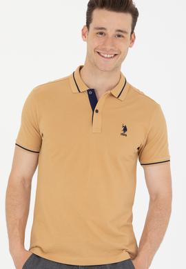 Erkek Camel Basic Polo Yaka Tişört - 50264890020