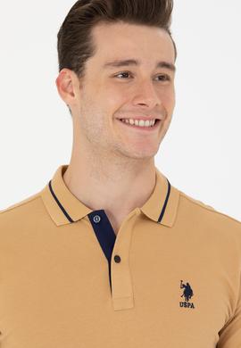 Erkek Camel Basic Polo Yaka Tişört - 50264890020