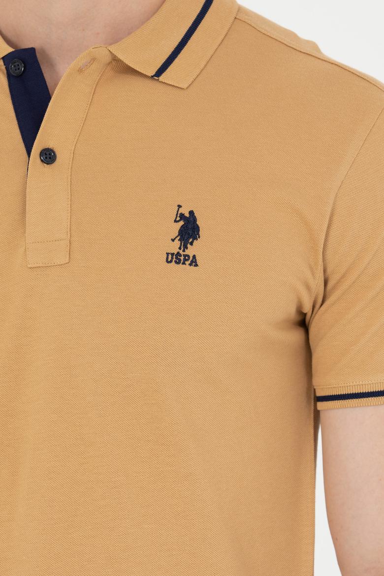 Erkek Camel Basic Polo Yaka Tişört - 50264890020