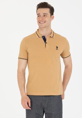 Erkek Camel Basic Polo Yaka Tişört - 50264890020