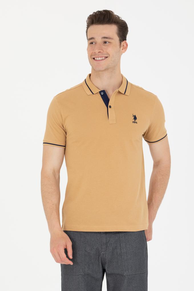 Erkek Camel Basic Polo Yaka Tişört