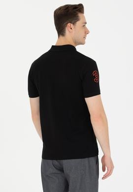 Erkek Siyah Basic Polo Yaka Tişört - 50264891096