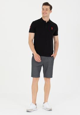 Erkek Siyah Basic Polo Yaka Tişört - 50264891096