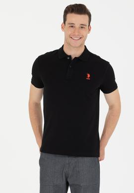 Erkek Siyah Basic Polo Yaka Tişört - 50264891096